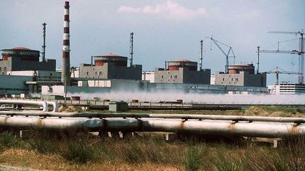 Das Atomkraftwerk Saporoschje auf einem Foto von 1994.