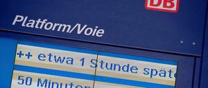 Nichts geht, alles steht: Immer wieder kommt es zu Verspätungen bei der Deutschen Bahn. 2013 waren es fast 3,8 Millionen Minuten im Fernverkehr.