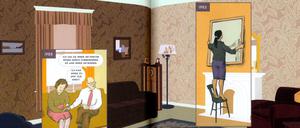 Im Raum durch die Zeit: Eine Doppelseite aus dem besprochenen Buch.