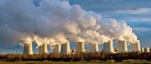 Das Braunkohlekraftwerk Jänschwalde in Brandenburg.