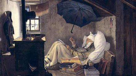 Carl Spitzwegs „Der arme Poet“ von 1839, eigenhändige Kopie.