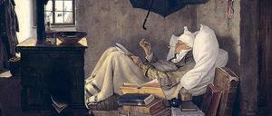 Carl Spitzwegs „Der arme Poet“ von 1839, eigenhändige Kopie.