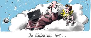 HIMMEL NOCH MAL. Eine von 200 Karikaturen aus dem Stuttmann-Jahrbuch.