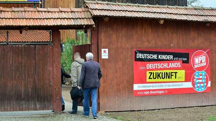 NPD-Landesparteitag Thüringen im März in Kirchheim