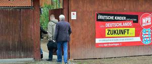 NPD-Landesparteitag Thüringen im März in Kirchheim