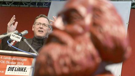 Bodo Ramelow im Oktober auf einem Landesparteitag der Linke Thüringen in Bad Salzungen