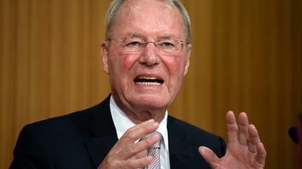 Der deutsche Manager, Verbandsfunktionär und politische Publizist Hans-Olaf Henkel. 