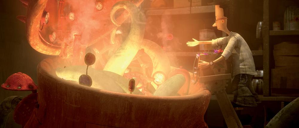 Zu zweit allein: Ein Standbild aus der Filmadaption von „The Lost Thing“.