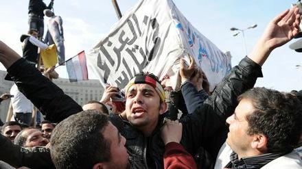 Demonstranten auf dem Tahrir-Platz in Kairo.