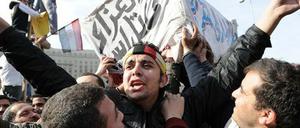 Demonstranten auf dem Tahrir-Platz in Kairo.