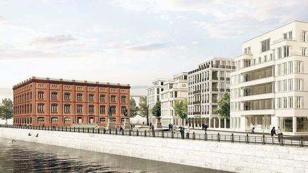 Altes Haus. So würde die Bauakademie nach ihrer Rekonstruktion von der Schlossbrücke aus gesehen da stehen. 