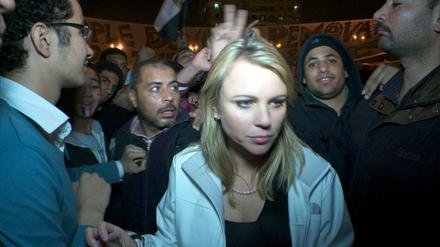 Lara Logan auf dem Tahrir-Platz in Kairo.