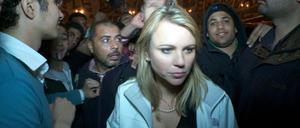 Lara Logan auf dem Tahrir-Platz in Kairo.
