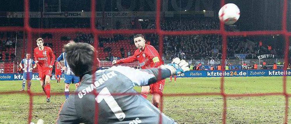 Nur im Derby ein Held. Torsten Mattuschka drosch gegen Osnabrück kurz vor Schluss einen Elfmeter übers Tor.