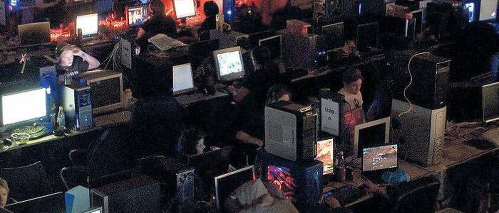 Es läuft und läuft. Wenn sich die Nacht über die LAN-Party legt. Foto: Reuters