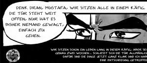 Arabischer Frühling: Eine Szene aus der in Ägypten verbotenen Graphic Novel "Metro" von Magdy El Shafee, die jetzt auf Deutsch erschienen ist.
