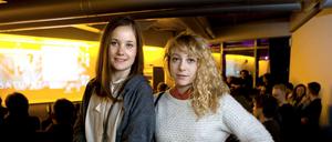 Organisatorin France Orsenne (l.) und die Schwedin Fanni Metelius. 