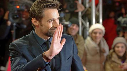 Unter Männern. Am Samstagabend verschönte Hugh Jackman die Premiere von „Les Misérables“ (hier mit Ehefrau Deborra-Lee Furness)