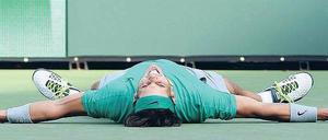 Vollstrecker. Rafael Nadal zeigte in der kalifornischen Wüste wieder sein energiegeladenes Tennisspiel und genoss am Ende den Turniersieg wie ein Geburtstagskind. Foto: dpa