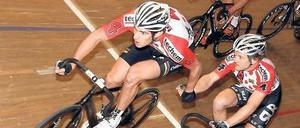 Die Runde vor der La Ola. Show muss sein, sagt Franco Marvulli (links), „aber erst nachdem ich gewonnen habe“. 