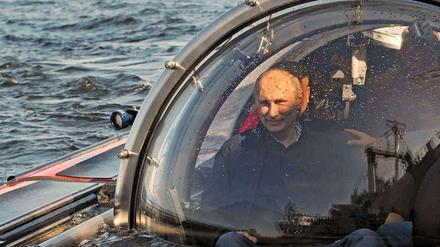 Putin in seiner U-Boot-Kapsel