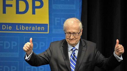 Rainer Brüderle: Als er redet, ist er wieder ganz der Alte.