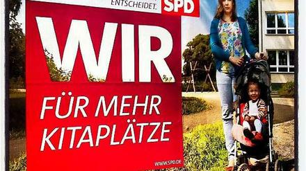 Einfach nur Purpur. Die Wahlplakate der SPD sind zu beliebig.