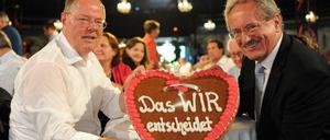 Peer Steinbrück und Christian Ude haben es im Wahlkampf nicht ganz leicht.