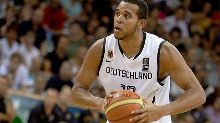 Hier noch im Nationaltrikot, bald in der weltbesten Basketball-Liga: Elias Harris. 