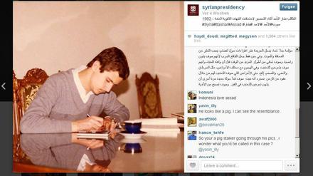 Instagram-Konto des syrischen Präsidenten: Bashars Bilderbogen