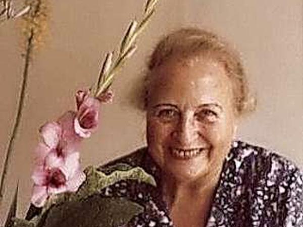 Trude Wisten mit 70 Jahren, aufgenommen 1972.