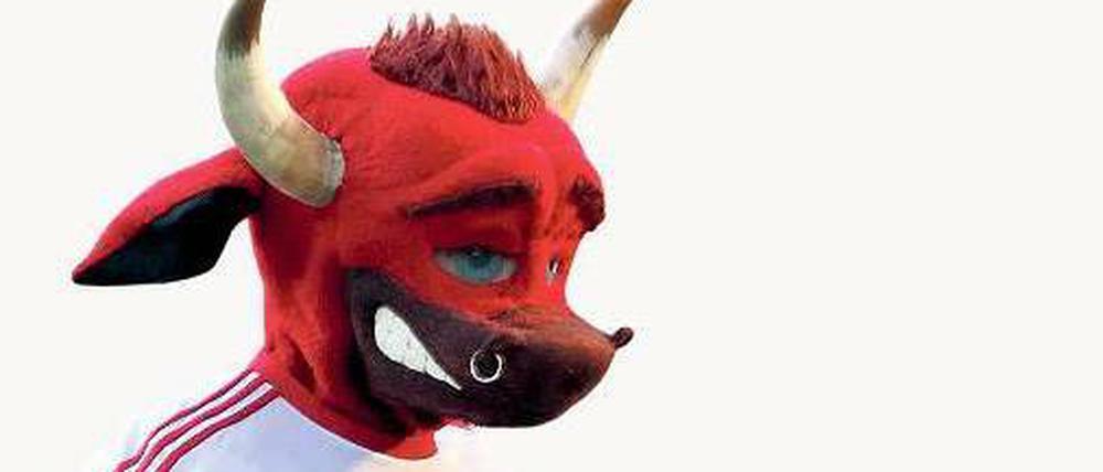 Keiner will mit mir spielen. Das Maskottchen von RB Leipzig.