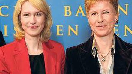 Frauen für Ideen. Familienministerin Manuela Schwesig (links) und Stiftungsvorsitzende Susanne Klatten. 