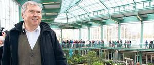 Fossil im Museum: Bernhard Blaskiewitz gab sich am Dienstag im Alfred-Brehm-Haus gut gelaunt.