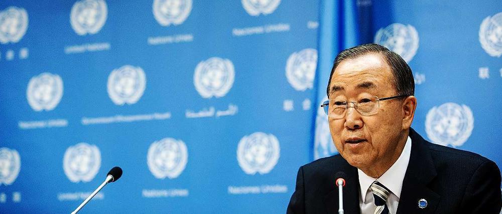 UN-Generalsekretär Ban Ki Moon.