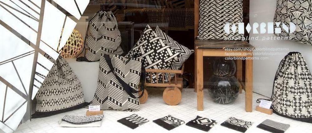 Schwarz auf Weiß: das Colorblind-Atelier in der Antwerpener Straße in Berlin-Wedding.