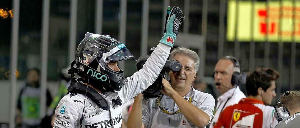 Beste Vorraussetzungen: Mercedes-Pilot Nico Rosberg hat das Qualifying von Abu Dhabi gewonnen