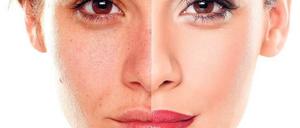 Original und Fälschung: So hilft Photoshop, Gesichter zu retuschieren.