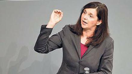 Katrin Göring-Eckardt ist Vorsitzende der Grünen-Bundestagsfraktion. Vor zehn Jahren hatte sie unter Rot-Grün die Hartz-IV-Gesetze mit zu verantworten.