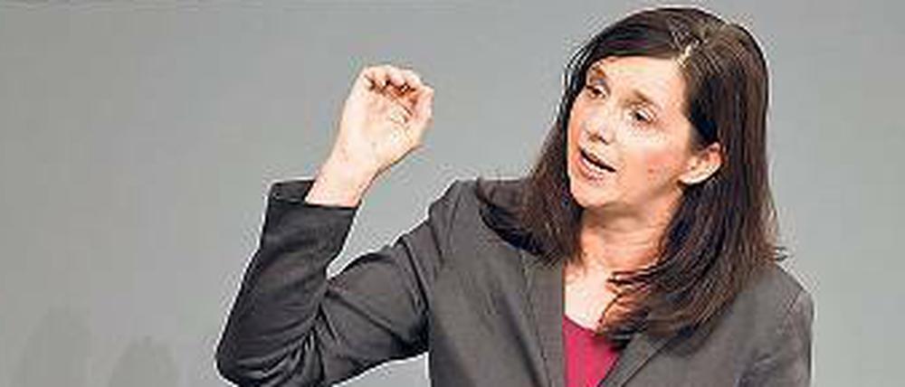 Katrin Göring-Eckardt ist Vorsitzende der Grünen-Bundestagsfraktion. Vor zehn Jahren hatte sie unter Rot-Grün die Hartz-IV-Gesetze mit zu verantworten.