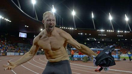 Wieder mal Berlins Sportler des Jahres: Diskuswerfer Robert Harting gewann auch 2014.