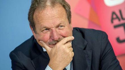 Ziemlich zufrieden mit der Regierung: Verdi-Chef Frank Bsirske. Großen Handlungsbedarf sieht der Gewerkschafter nach wie vor bei öffentlichen Investitionen. 