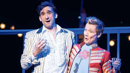 Das Udo-Duo. Bis Ende September läuft das Musical "Ich war noch niemals in New York" im Theater des Westens.