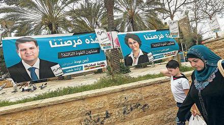 Gut aufgestellt. Ayman Odeh und Hanin Zoabi sind die bekanntesten Gesichter der Vereinigten Liste.