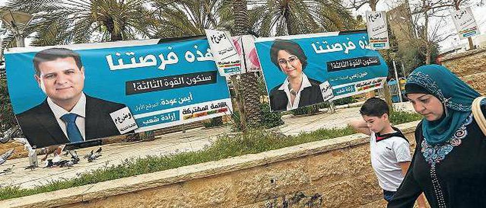 Gut aufgestellt. Ayman Odeh und Hanin Zoabi sind die bekanntesten Gesichter der Vereinigten Liste.