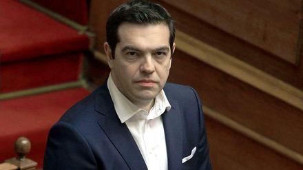 Besucht Berlin auf Einladung Angela Merkels. Alexis Tsipras, Regierungschef Griechenlands.