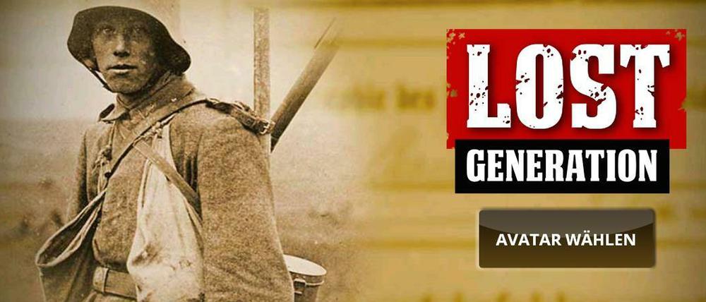 In der App "Lost Generation" könnt ihr einen Avatar auswählen, der euch seine Lebensgeschichte erzählt.