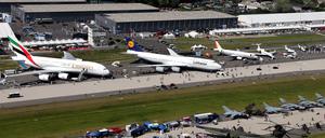 Bei der ILA ist am BER eine Menge los, so wie auf diesem Bild im Mai 2014. 