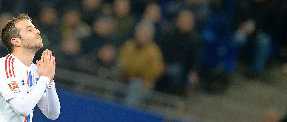 Hilf nur noch beten? HSV-Motor Rafael van der Vaart.