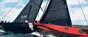 Rasend Richtung Hochsee. Die Comanche benötigte nur fünf Minuten, um den Hafen von Sydney zu verlassen. Schneller war in 70 Jahren Renngeschichte noch kein Boot. 